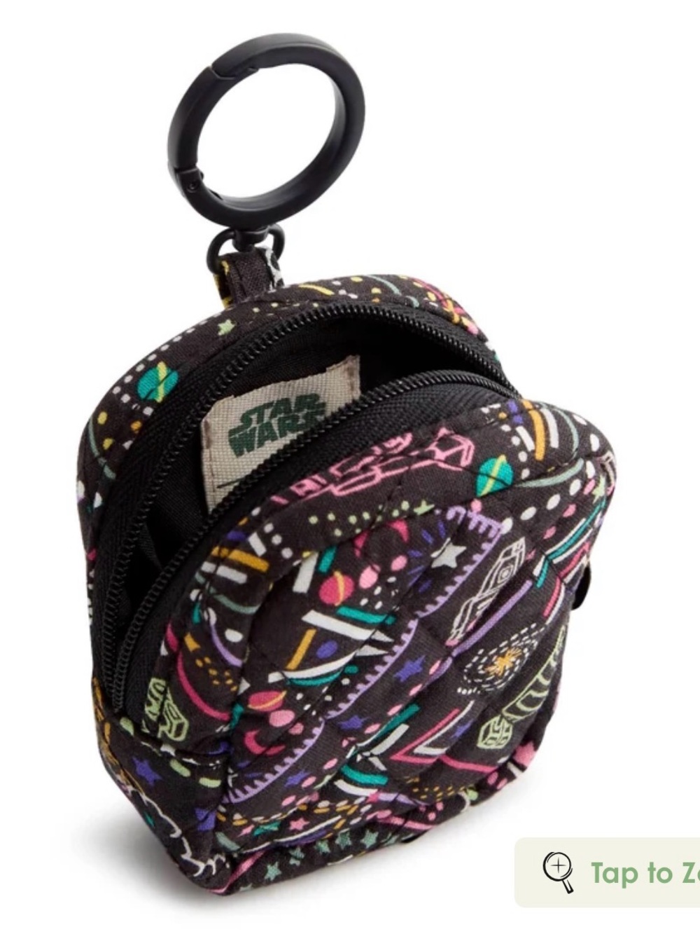 Vera Bradley x Star Wars Droids Pattern Earbud Bag Charm - Picture 2 of 4